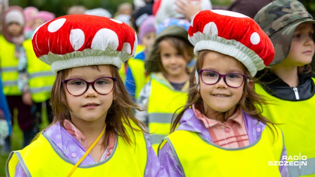 Fot. Robert Stachnik [Radio Szczecin] Przedszkolaki ruszyły szukać grzybów i uczyć się je rozróżniać [WIDEO, ZDJĘCIA]