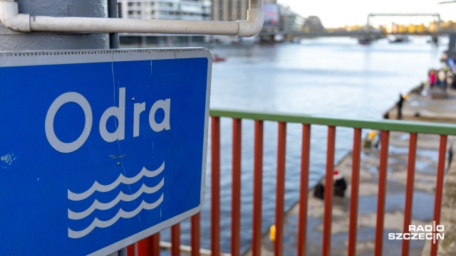 Fot. Robert Stachnik [Radio Szczecin] Sandacz żeruje, bulwary jak wielki pomost wędkarski [ZDJĘCIA]