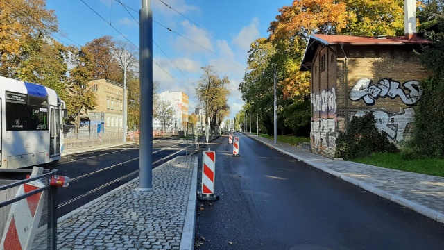 Fot. Tramwaje Szczecińskie Fragment al. Powstańców Wielkopolskich otwarty dla kierowców [ZDJĘCIA]