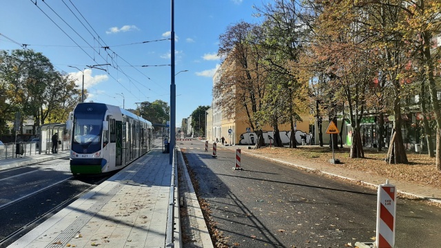 Fot. Tramwaje Szczecińskie Fragment al. Powstańców Wielkopolskich otwarty dla kierowców [ZDJĘCIA]