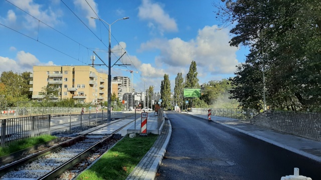 Fot. Tramwaje Szczecińskie Fragment al. Powstańców Wielkopolskich otwarty dla kierowców [ZDJĘCIA]
