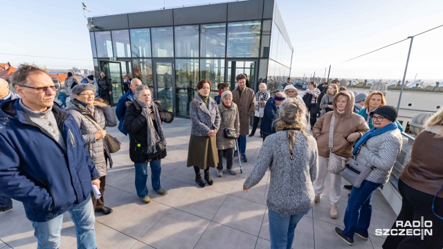 Fot. Robert Stachnik [Radio Szczecin] Przybywa zwiedzających po otwarciu odbudowanego skrzydła Zamku Książąt Pomorskich [WIDEO, ZDJĘCIA]