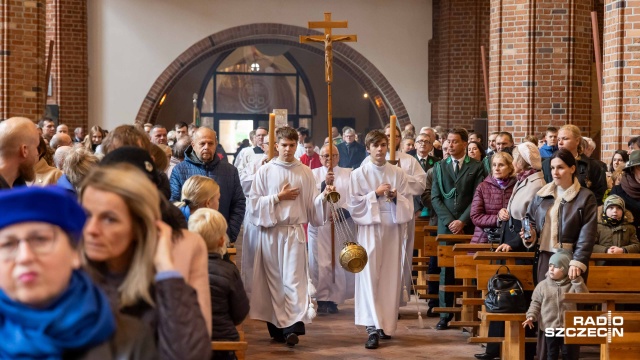 Fot. Robert Stachnik [Radio Szczecin] Leśnicy i myśliwi spotkali się w katedrze [ZDJĘCIA]