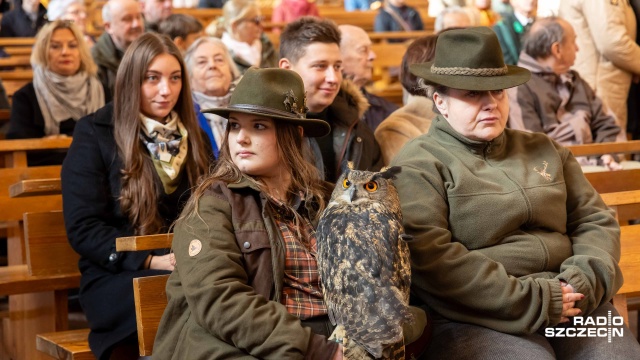 Fot. Robert Stachnik [Radio Szczecin] Leśnicy i myśliwi spotkali się w katedrze [ZDJĘCIA]