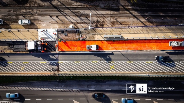 Fot. Szczecińskie Inwestycje Miejskie Zmiany w organizacji ruchu na modernizowanej Trasie Zamkowej [ZDJĘCIA]