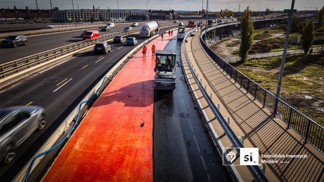 Fot. Szczecińskie Inwestycje Miejskie Zmiany w organizacji ruchu na modernizowanej Trasie Zamkowej [ZDJĘCIA]