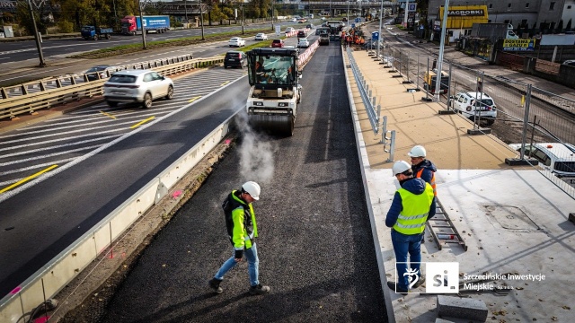 Fot. Szczecińskie Inwestycje Miejskie Zmiany w organizacji ruchu na modernizowanej Trasie Zamkowej [ZDJĘCIA]