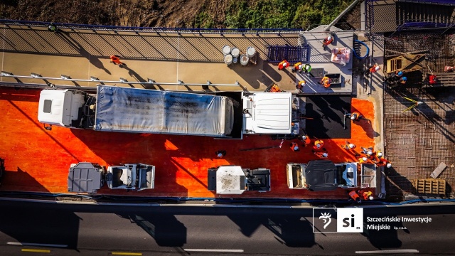 Fot. Szczecińskie Inwestycje Miejskie Zmiany w organizacji ruchu na modernizowanej Trasie Zamkowej [ZDJĘCIA]