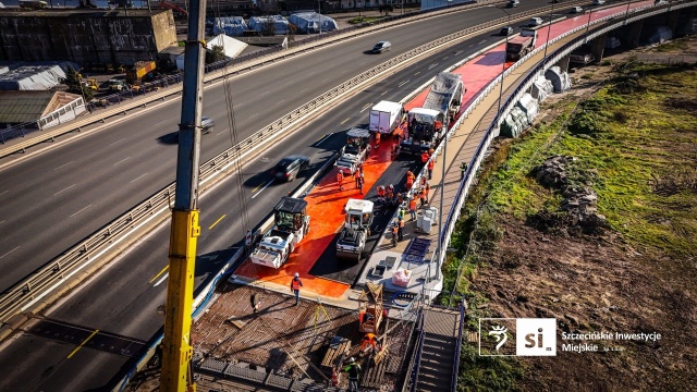 Fot. Szczecińskie Inwestycje Miejskie Zmiany w organizacji ruchu na modernizowanej Trasie Zamkowej [ZDJĘCIA]