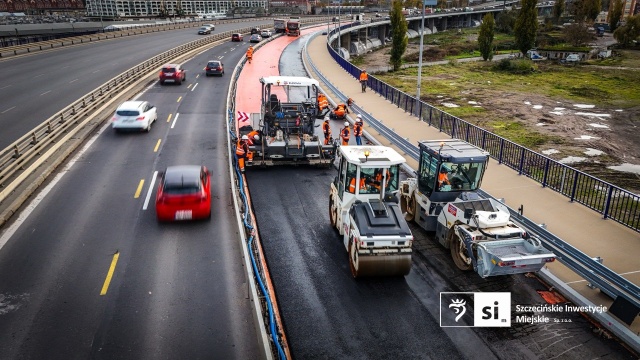 Fot. Szczecińskie Inwestycje Miejskie Zmiany w organizacji ruchu na modernizowanej Trasie Zamkowej [ZDJĘCIA]