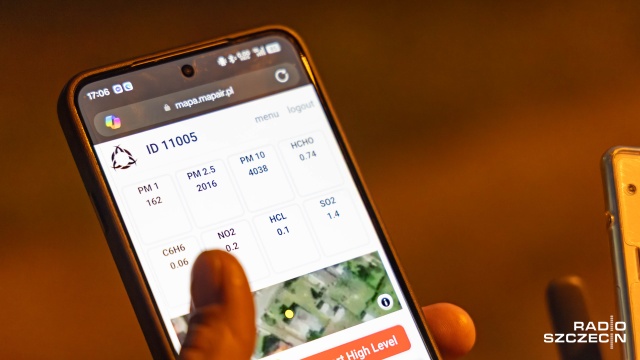 Fot. Robert Stachnik [Radio Szczecin] Dron antysmogowy ustali czym palisz w piecu [WIDEO, ZDJĘCIA]