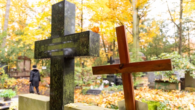 Fot. Robert Stachnik [Radio Szczecin] Zaduszki na Cmentarzu Centralnym. "Przyszliśmy szukać wspomnień"[ZDJĘCIA]