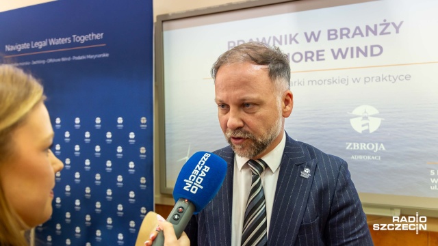 Patryk Zbroja. Fot. Robert Stachnik [Radio Szczecin] Eksperci: branża offshore potrzebuje też prawników [ZDJĘCIA]