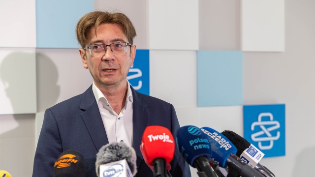 Łukasz Tyszler. Fot. Robert Stachnik [Radio Szczecin] Będzie nowy tomograf dla szpitala Zdroje [ZDJĘCIA]