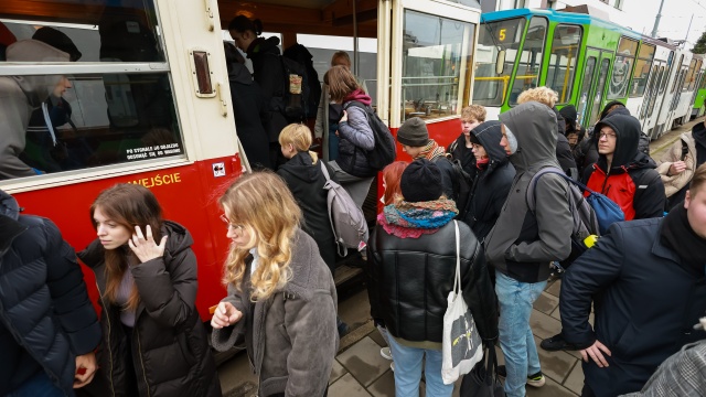 Fot. Robert Stachnik [Radio Szczecin] Lekcja o prawach człowieka w tramwaju [WIDEO, ZDJĘCIA]