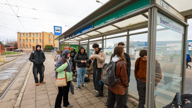 Fot. Robert Stachnik [Radio Szczecin] Lekcja o prawach człowieka w tramwaju [WIDEO, ZDJĘCIA]