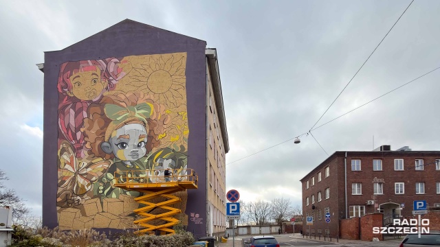 Fot. Robert Stachnik [Radio Szczecin] Mural przypominający o prawach dziecka powstanie przy Kaszubskiej [ZDJĘCIA]