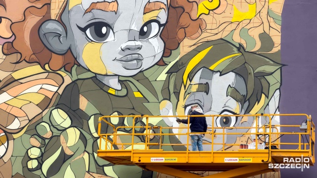 Fot. Robert Stachnik [Radio Szczecin] Mural przypominający o prawach dziecka powstanie przy Kaszubskiej [ZDJĘCIA]