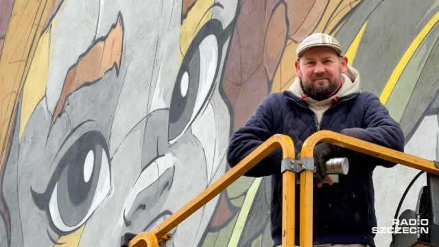 Fot. Robert Stachnik [Radio Szczecin] Mural przypominający o prawach dziecka powstanie przy Kaszubskiej [ZDJĘCIA]