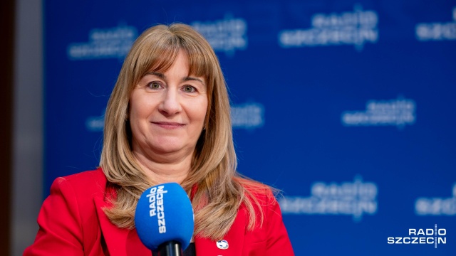 Joanna Rysz. Fot. Robert Stachnik [Radio Szczecin] Przemoc wobec dzieci i mit "dobrego domu" tematem debaty w Radiu Szczecin [ZDJĘCIA]