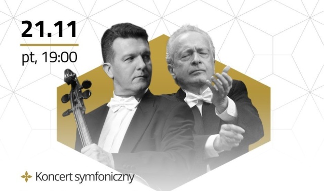 Tomasz Strahl – wiolonczelista (od lewej), Antoni Wit – dyrygent. Fot. Materiały prasowe Filharmonii im. Mieczysława Karłowicza w Szczecinie Maestro Antoni Wit i wirtuoz Tomasz Strahl w Złotej Sali Filharmonii [ZDJĘCIA]