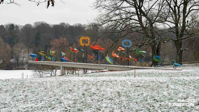 Fot. Robert Stachnik [Radio Szczecin] Ptaki Hasiora - płonące czy ogniste? Dwie tablice, a każda mówi co innego [WIDEO, ZDJĘCIA]