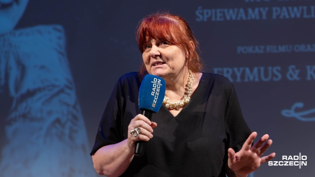 Małgorzata Frymus. Fot. Robert Stachnik [Radio Szczecin] Poezja, muzyka i kino. Maria Pawlikowska-Jasnorzewska w Radiu Szczecin [ZDJĘCIA]