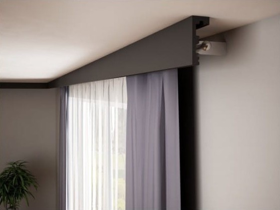 Zdjęcie techniczne (zbliżenie) pokazujące przekrój listwy maskującej w porównaniu do klasycznej zabudowy GK. Zdjęcie techniczne (zbliżenie) pokazujące przekrój listwy maskującej w porównaniu do klasycznej zabudowy GK.