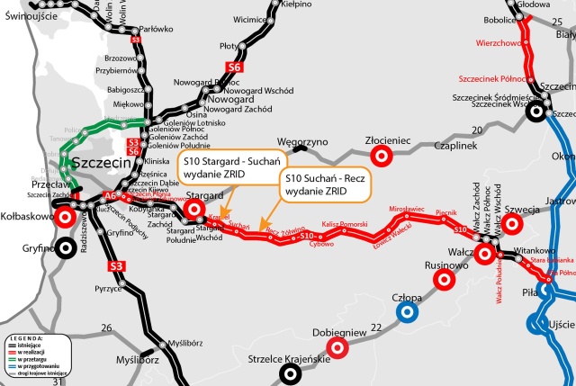Mat. GDDKiA Szczecin Jest zgoda na budowę kolejnych odcinków S10