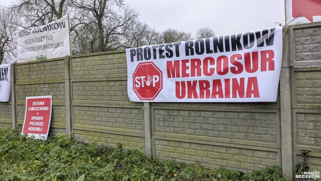 Fot. Maciej Papke [Radio Szczecin] Rolnicy: jeżeli nie stanie się nic pozytywnego, protesty będą zaostrzone [WIDEO, ZDJĘCIA]