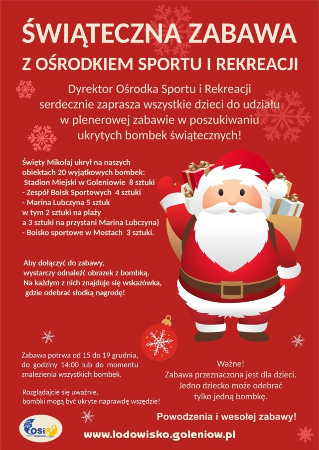 Fot. facebook.com/osir.goleniow Bombkę można wymienić na nagrodę