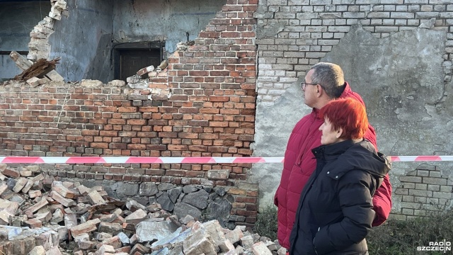 Fot. Małgorzata Gwiazda-Elmerych [Radio Szczecin] Runęła część domu. Rodzina potrzebuje pomocy [ZDJĘCIA]