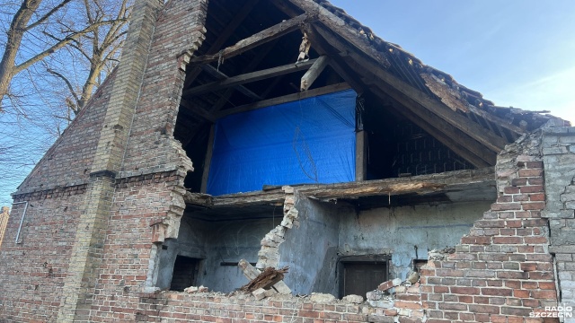 Fot. Małgorzata Gwiazda-Elmerych [Radio Szczecin] Runęła część domu. Rodzina potrzebuje pomocy [ZDJĘCIA]