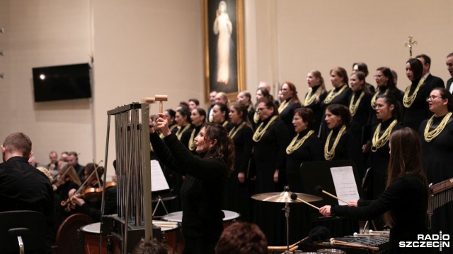 Fot. Weronika Łyczywek [Radio Szczecin] "Oratorium na Boże Narodzenie" wybrzmiało w seminarium [ZDJĘCIA]