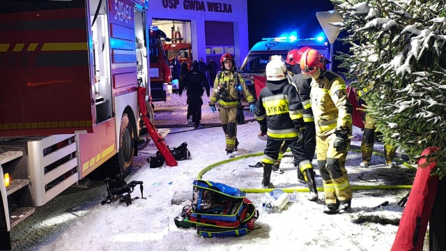 Pożar w powiecie szczecineckim jedna osoba jest poszkodowana.