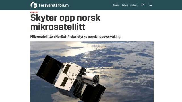 We wtorek wieczorem na orbitę trafił norweski satelita przeznaczony do śledzenia ruchu morskiego i nadzoru nad bezpieczeństwem podmorskich instalacji. Dzięki eksperymentalnej kamerze nie ukryje się przed nim żaden statek.