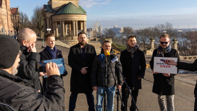 Sławomir Mentzen jest jedynym kandydatem, który przedstawia realne rozwiązania, jak zakończyć wojnę polsko-polską - twierdzą przedstawiciele jego sztabu lokalnego ze Szczecina.