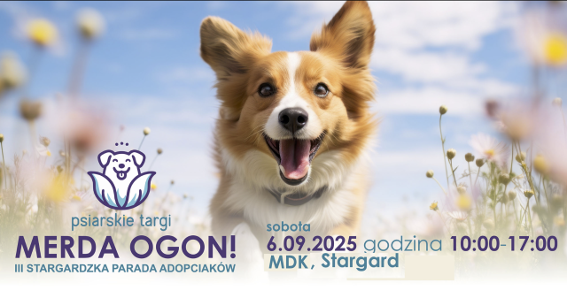 Stargard zostanie opanowany w sobotę przez czworonogi. A to wszystko dzięki psiarskim targom Merda Ogon, które ruszają o godz. 10 na terenie Młodzieżowego Domu Kultury w Stargardzie.