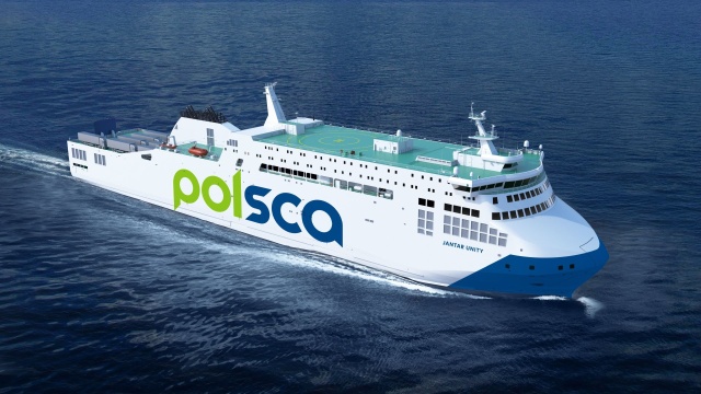 Zbudowana w Gdańsku jednostka Jantar Unity z pierwszej części prób na Bałtyku powróciła w sobotę, zabunkrowano paliwo gazowe, po czym prom znów wyszedł w morze.