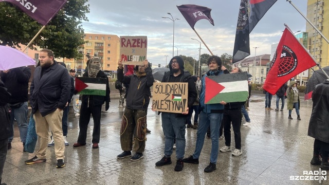 Szczecinianie dołączyli do ogólnopolskiej akcji protestacyjnej po zatrzymaniu floty z pomocą dla Gazy.
