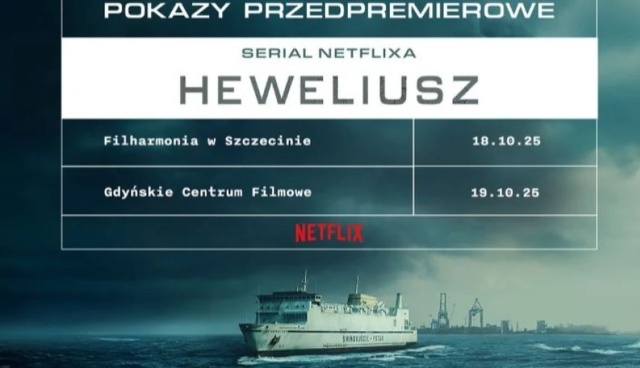 Przedpremierowy pokaz serialu Heweliusz w sobotę