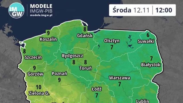 Jak informuje IMGW, Europa zachodnia oraz północna pozostaną w obszarze oddziaływania niżów z ośrodkami nad Norwegią i Atlantykiem. Pod wpływem płytkiego niżu będzie również wschodnia część Europy. Pozostały obszar kontynentu, w tym Polska pozostanie pod wpływem wyżów znad Węgier i Włoch. Napływać będzie powietrze polarne morskie, na zachodzie kraju coraz cieplejsze.