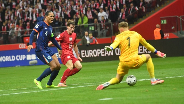 Piłkarska reprezentacja Polski zremisowała z Holandią 1:1 (1:0) w rozegranym na warszawskim PGE Narodowym meczu grupy G eliminacji przyszłorocznych mistrzostw świata.