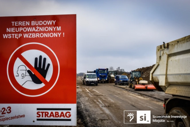 Plac budowy nie jest placem zabaw - przypomina szczeciński magistrat. Wykonawca Trasy Północnej apeluje do mieszkańców, żeby przestrzegali zakazu wjazdu i wejścia na budowę.