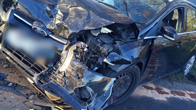 Do zdarzenia doszło na drodze wojewódzkiej nr 163 na wysokości Stramnicy.