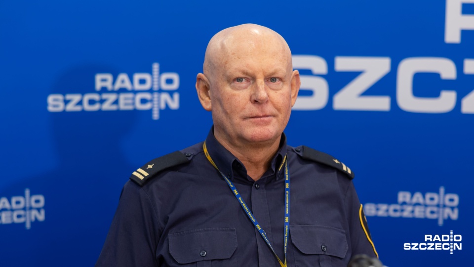 Marek Sateja, zastępca komendanta ds. interwencyjno-prewencyjnych Straży Miejskiej w Szczecinie. Fot. Robert Stachnik [Radio Szczecin]