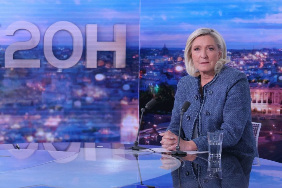 Marine Le Pen. Fot. PAP/EPA/THOMAS SAMSON / POOL
