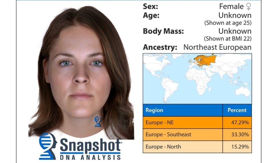 Śledczy ujawnili zrekonstruowany wizerunek ofiary i proszą o pomoc w ustaleniu jej tożsamości. źródło: https://pomorska.policja.gov.pl/pom/informacje/wiadomosci/143754,Ofiara-zabojstwa-w-Drzewinie-na-ilustracji-stworzonej-dzieki-zaawansowanej-techn.html