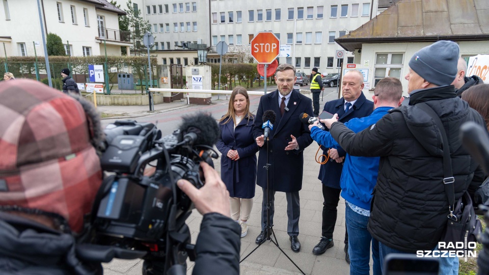 Julia Szałabawka, Artur Szałabawka, Zbigniew Bogucki. Fot. Robert Stachnik [Radio Szczecin]