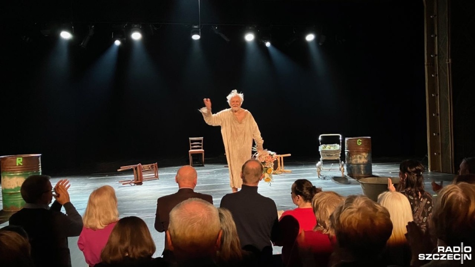 Andrzej Seweryn na deskach Teatru Polskiego w Szczecinie. Fot. Małgorzata Frymus [Radio Szczecin]